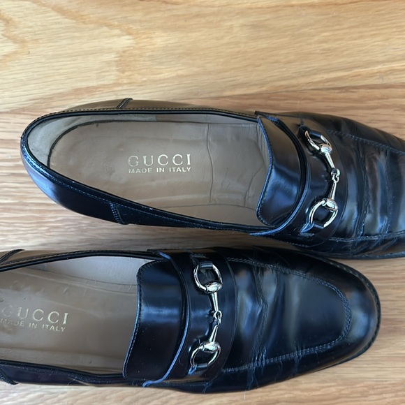 Gucci Vintage Black Patent Leather Horsebit Loafers - Picture 5 of 8